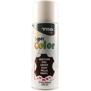 TRG Super Colour Spray 400ml Leather, Vinyl & Canvas Dye - Betún y reparación de zapatos  Blanco blanco