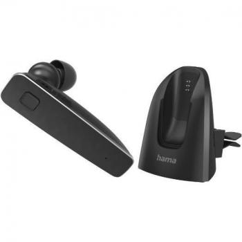 Auriculares Inalámbricos Hama MyVoice2100 Bluetooth Mono con Gancho de Oreja, Carga Rápida, Soporte para Dos Dispositivos y Control por Voz