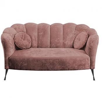 Sofá Providence 151 Tapizado Rosa con Patas de Metal 155x78x83cm