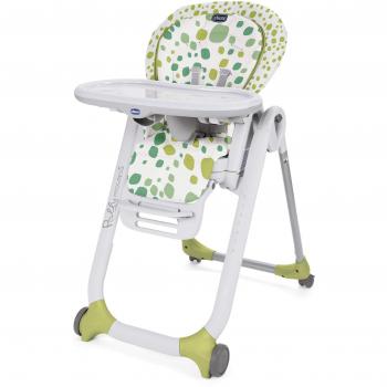 Chicco Polly Progres5 - Trona evolutiva, de hamaca a elevador, 4 ruedas, de 0 a 3 años, verde