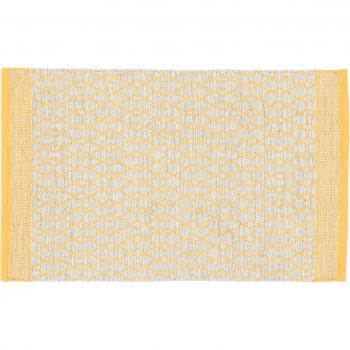 Alfombra Kilim Amarilla 200x140 cm - Hecha a Mano, Diseño Moderno, Ideal para Sala y Cocina