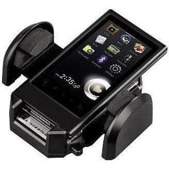 Soporte Universal para Smartphone Hama con Ventilación, Ajustable de 40 a 110 mm, Color Negro