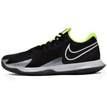 Nike Nikecourt Air Zoom Vapor Cage 4, Tennis Shoe Mens, Negro/Voltio/Gris Humo Oscuro/Blanco