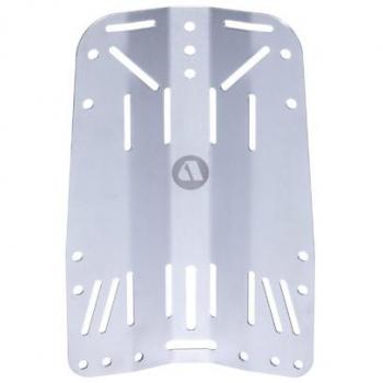 Apeks Placa Back Aluminium Gris - Placa de buceo, fabricada en aluminio, color gris, diseñada para proporcionar soporte y estabilidad durante inmersiones