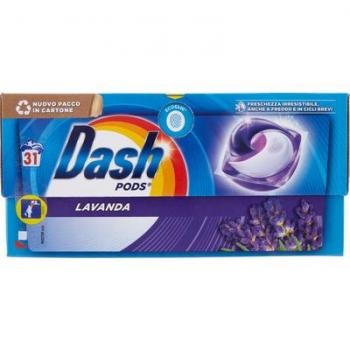 DASH ECODOSI PODS DETERGENTE LAVADORA 31 PIESAS LAVANDA