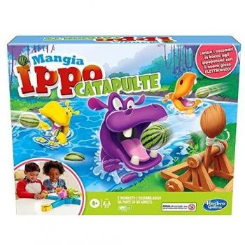 Juego de Mesa Electrónico Mangia Ippo Catapulte - Para 2 a 4 Jugadores, A partir de 4 Años