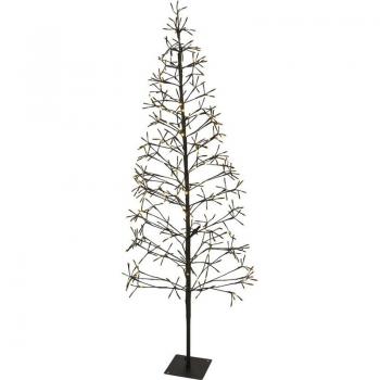 Árbol de Navidad Iluminado con 160 Luces LED, Altura 120 cm