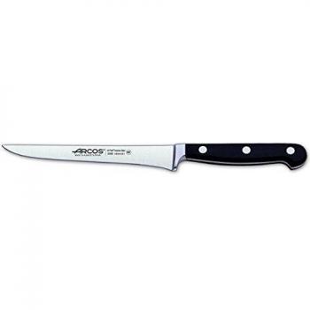 Arcos Serie Clasica, Cuchillo Deshuesador, Hoja de Acero Inoxidable Forjado Nitrum 160 mm, Mango de Polioximetileno, POM Color Negro