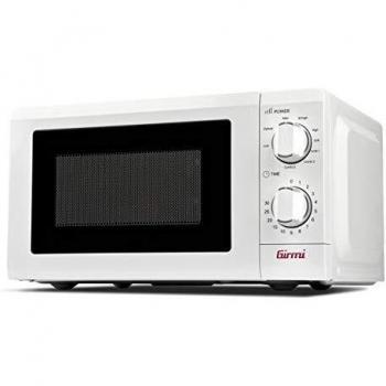 Horno Microondas Combinado Girmi FM06, 20 Litros, 700W Microondas, 900W Grill, Temporizador, Accesorios Incluidos, Color Blanco