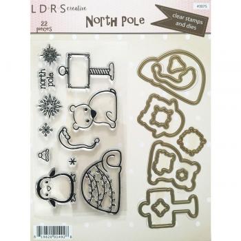 Little Darlings Clear Stamps & Dies Set 22pc-North Pole