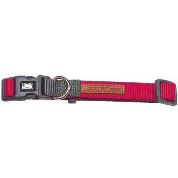 Collar Nayeco X-TRM Doble Premium Forest-British Nylon Fucsia-Gris 36-48cm x 2cm