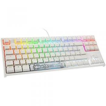 Teclado Gaming Ducky One 2 TKL PBT, MX-Brown, LED RGB - Blanco