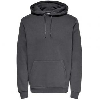 Only & Sons Ceres Grey Pinstripe Hooded Sweatshirt