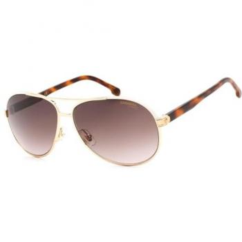 Carrera 1051/S Sunglasses - Unisex, Aviator style, Gold and Ivory color, Havana Brown Gradient lenses, Size: ONESIZE
