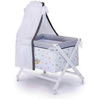 Naf Naf Minicuna + Textil Y Velo Marlon Night, color Gris, 8000 g, 1 Unidad