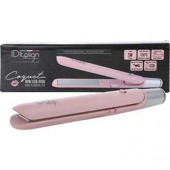 Miniplancha del Pelo USB Italian Design - Tecnología HairCare - Placas de Cerámica - Alisa y Riza - 180ºC - Protección Sobrecalentamiento - Cable USB 1.5m - Voltaje 5V