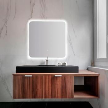 Espejo de Baño LED Táctil Madison - 70x70cm con Luz Blanca Fría (5700K)