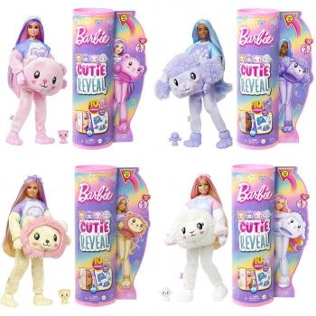 Barbie Cutie Reveal Muñeca Surtida con disfraz y Camisetas Cozy Surtidas