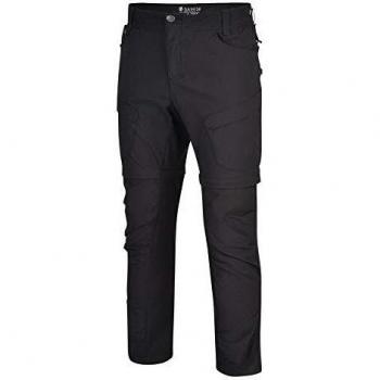 Dare2b Men's Tuned In II Waterproof Zipp-Off Pants with Multiple Pockets - Black Size 42