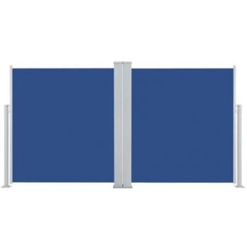 Toldo lateral retráctil azul 170x600 cm