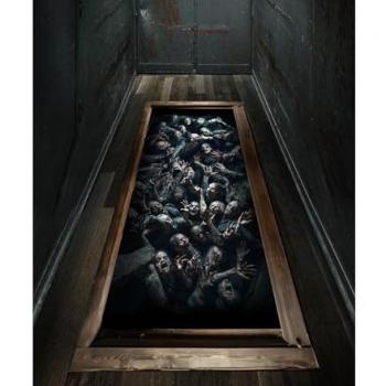 Adhesivo de Suelo Zombies Multicolor 30x90 cm - Decoración para Halloween y Fiestas de Terror