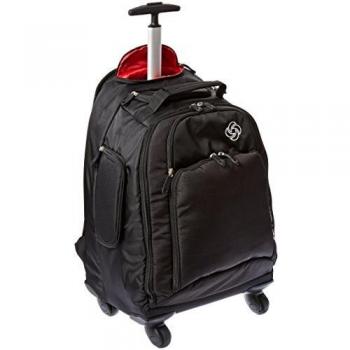 Samsonite Luggage Mvs Spinner Backpack, Black, 19 Inch