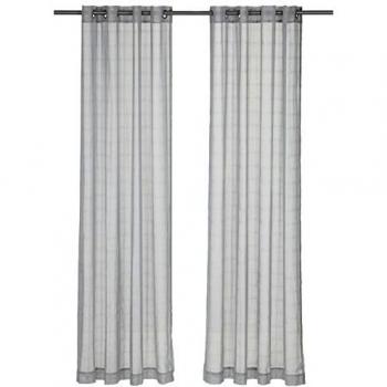 AmazonBasics - Cortinas translúcidas de anillas