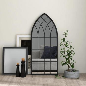 Espejo de Interior Hierro Negro 100x45 cm Colgante Decorativo