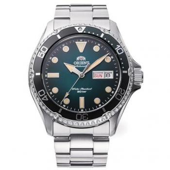 Orient Kamasu V2 Automatic Sports Watch - 42mm Silver Grey/Green Unisex