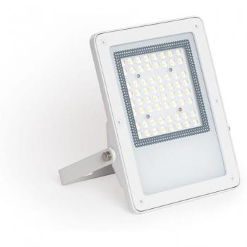 Foco Proyector LED 50W Regulable 0-10V 170 lm/W IP65 Elegance Slim Pro Blanco Cálido 3000K 30º
