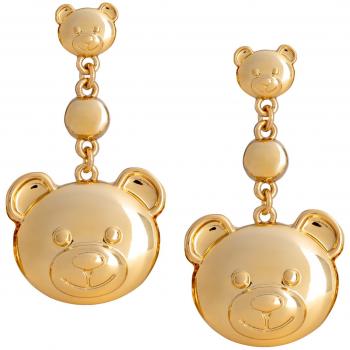 Moschino Yellow One Size Dangling Earrings for Women