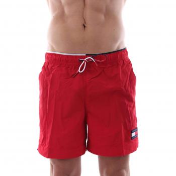 Tommy Hilfiger Solid Short Drawstring Bañador Tango Red