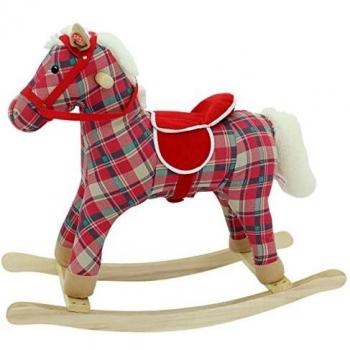 Sweety Toys-Plüsch 5147 My Beauty-Caballo balancín de algodón, Color Rojo