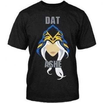 League of Legends - camiseta de Ashe, la Arquera de Hielo - para jugadores - negra - L
