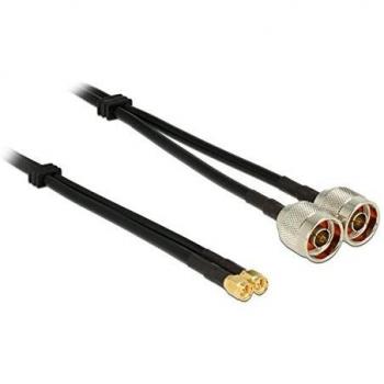Cable Antena Delock 89468 10m RG-58 A/U con 2 conectores N y 2 conectores SMA