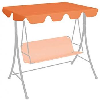 vidaXL Replacement Canopy for Garden Swing Orange 188/168x145/110 cm