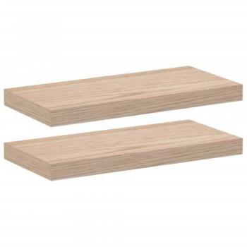 Estantes flotantes 2 uds madera de ingeniería 50x23,5x4 cm Vidaxl Marrón