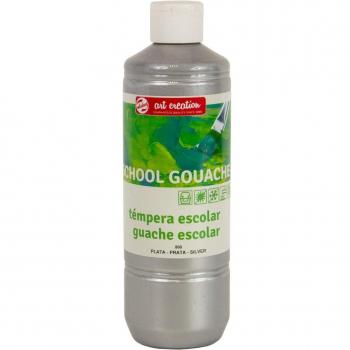 Témpera Escolar Metalizada Art Creation Talens 500 ml Color Plata