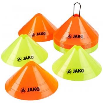 JAKO – Conos marcadores – Naranja/Amarillo, Todo el año, Color Naranja/Amarillo, tamaño Talla única