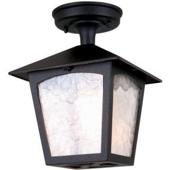 Lámpara de Techo Exterior York 1 Luz E27 Negra 25 cm