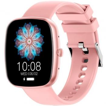 Smartwatch Cool Border Rosa de Silicona (Llamadas, Salud, Deporte)