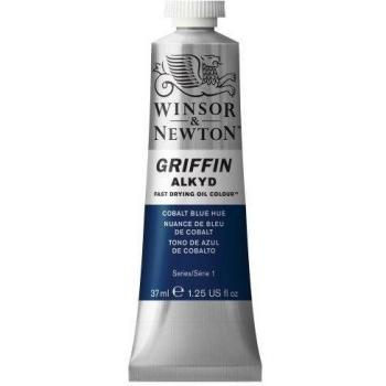 Winsor & Newton Griffin Alkyd - Tubo óleo de secado rápido, 37 ml, Tono Azul de Cobalto