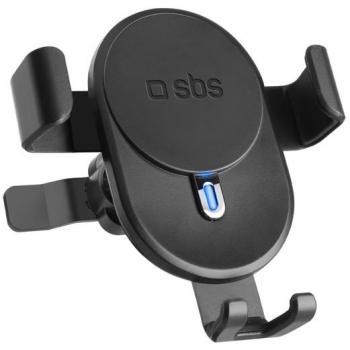 Soporte de Auto con Carga Inalámbrica 15W y Cierre por Gravedad, Compatible con Smartphones
