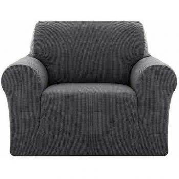 Deconovo Funda de Sofá 1 Plaza Protector Elástica para Muebles Gris