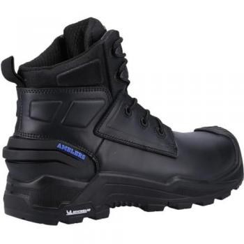 Amblers Safety 980C Waterproof Leather Safety Boots - Men's Black Size UK 9