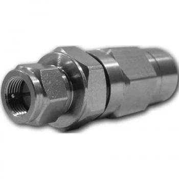 Adaptador Coaxial de Tierra Preisner FKA1173, Masculino, Plateado, Metal