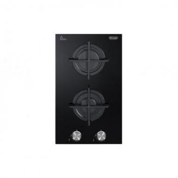 Placa de Cocina Empotrada De'Longhi NSL 230 NC Gas 2 Fuegos 30 cm Color Negro