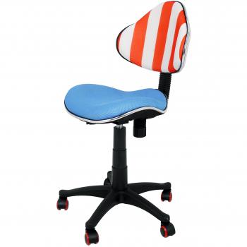 La Silla Española Serie Mundial Silla de Estudio Juvenil con Respaldo, Microfibra, Azul, Blanco y Rojo, 43x43x95 cm