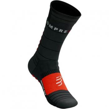Calcetines Deportivos Compressport Pro Racing Rojo Negro