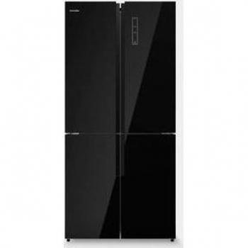 Universal Blue Kivu 4026B Frigorífico Americano No Frost 482L Clase F 41dB Negro Cristal 182x83,3x65,6 cm